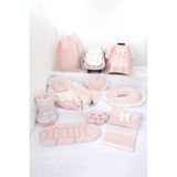 Umaybebek Babynest Puset Örtüsü Alt Açma Emzirme Yastığı Bel Destekli Ana Kucağı Bebek Arabası Minderi-Panço - Pembe