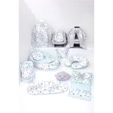 Umaybebek Babynest Puset Örtüsü Alt Açma Emzirme Yastığı Bel Destekli Ana Kucağı Bebek Arabası Minderi-Panço-Yeşil Kelebek P