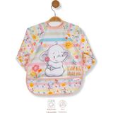 UmBaby Fil Sıvı Geçirmez Bebek Mama Önlüğü 6-24 Ay | Blw Beslenme Önlüğü - Gri - Standart