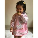 UmBaby Kuğu Sıvı Geçirmez Bebek Mama Önlüğü 6-24 Ay | Blw Beslenme ve Etkilnlik Önlüğü - Beyaz - Standart