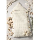 UmBaby Triko Bebek Battaniye &kundak Welsoft Elyaflı - Ekru