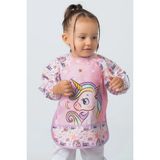 UmBaby Unicorn Sıvı Geçirmez Bebek Mama Önlüğü 6-24 Ay | Blw Beslenme ve Etkinlik Önlüğü - Pembe - Standart