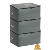 umbellatum 3 Adet Hurç- Yastık Yorgan Hurcu 74 X 46 X 46 Cm Dolap Düzenleyici Organizer hurç