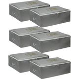 Umbellatum Hurç Baza Altı 6 Adet Set 64X46X22 cm Büyük Boy - Gri