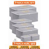 umbellatum Hurç Organizer Seti 7 Parça | 2 Mega 3 Büyük 2 Küçük | Baza Altı & Dolap İçi Düzenleyici