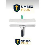 Umbex Cam Silme Aparatı Çekçek Metal 35CM Mikrofiber Peluş ve Aparatı 35 cm Temizlik Seti 1’er Adet - Beyaz