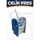 Umbex Çift Kovalı Temizlik ve Paspas Arabası Yedek ( Çelik Presi ) Çelik Sıkma Presi - Kırmızı