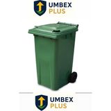 Umbex Plus 120 Lt Yeşil Çöp Konteyneri Dayanıklı Malzeme ile Uzun Süreli Kullanım İçin Tasarlandı