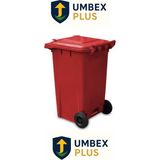 Umbex Plus 240 Lt Kırmızı Çöp Konteyneri