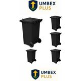 Umbex Plus 240 Lt Siyah Çöp Konteyneri