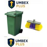 Umbex Plus 240 Lt Yeşil Çöp Konteyneri/ Oto Fırçası Hediyeli