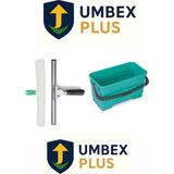 Umbex Plus 35 cm Cam Peluş Camçek Camcı Kovalı Cam Seti 1 Adet Cam Bezi - 25 lt