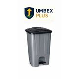 UMBEX PLUS Plastik Pedallı Çöp Konteyneri 85 Litre Çöp Kovası - Isıya Dayanıklı Malzeme -