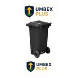 Umbex Plus Siyah Renk 120 Lt Çöp Kovası, Çöp Konteyner