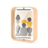 Umbra Bellwood masa resim çerçevesi, 10 x 15 cm fotoğraflar için iki taraflı resim çerçevesi, doğal