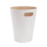 Umbra Woodrow Çok İyi, Özel Kapasitesi Var, Ofis, Banyo, Oturma Odası ve Daha Fazlası İçin, 7,5 L Kapasite, Beyaz/Doğal