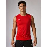Umbro Dry Top Erkek Kırmızı Spor Atlet Sıfır Kollu Tişört TF0059