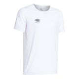 Umbro Erkek Siyah Solo Training Bisiklet Yaka Tisort Tf-0167- Beyaz