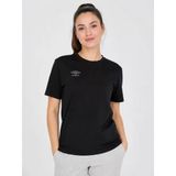 Umbro Season Siyah Pamuklu Kadın Spor Tişört - Vf0510