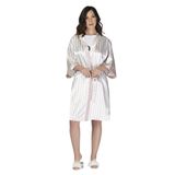 U&me Bride Stripe Saten Sabahlık Pudra - S - M