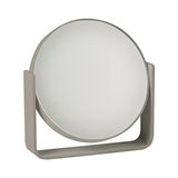 Ume Masa Aynası, Büyütmeli Kozmetik Aynası, 5 Katlı, Çap 19 Cm, Yükseklik 19,5 Cm, Boz Kahverengi - 0 - Siyah - Option-1