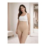 U&ME Yüksek Bel Paçalı Slim Fit Kadın Korse, Karın Düzleştirici, Kalça Toparlayıcı, Beige, XL