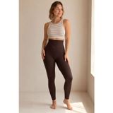 U&Me Yüksek Bel Uzun Korse Tayt, Karın Toparlayıcı Kalça Şekillendirici İncelten Slim Fit Kadın Shapewear Kahverengi