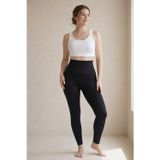 U&Me Yüksek Bel Uzun Korse Tayt, Karın Toparlayıcı Kalça Şekillendirici İncelten Slim Fit Kadın Shapewear Siyah