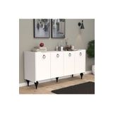 Umgmobilya Titanyum(Beyaz) Modern Konsol, Çok Amaçlı Dolap, Dresuar, Mutfak Dolabı, Kiler Dolabı, Tv Ünitesi