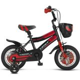 Ümit 1202 Trend-Y-Bmx-Sepet-V-Erkek Çocuk Bisikleti 12 Jant Siyah Kırmızı - Çok Renkli