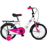 Ümit 1619 Picolo 16 Jant Katlanır Çocuk Bisikleti (100-120 cm Boy) - Beyaz - Pembe