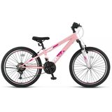 Ümit 2069 Luna V Kız Çocuk Bisikleti 20 Jant 18 Vites Toz Pembe