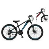 Ümit 2451 Solarıs Erkek Dağ Bisikleti 304H Md 24 Jant 21 Vites Black Red - Çok Renkli