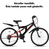 Ümit Bisiklet 2429 Blackmount V 24 Inç 21 Vites Dağ Bislikleti Antrasit-Mavi - Mavi - Antrasit