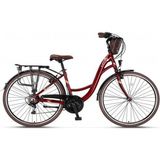 Ümit Bisiklet 2815 Valencia V 28 Jant Kadın Şehir Bisiklet (160 cm Üstü Boy) - Bordo
