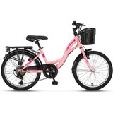 Ümit Bisiklet Ümit Alanya 20 Kız Çocuk Bisikleti 6 Vites 2027 ( 120 ile 140 cm arası boy) - Pembe