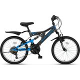 Ümit Blackmount 20 Jant Çift Amortisörlü Çocuk Bisikleti 2030 (120-140 cm Arası Boy) - Mavi - Antrasit