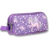 Ümit Çanta 5029 (Unicorn Pegasus Desenli - Lila Renkli) Kız Çocuk Kalem Çantası - Mor