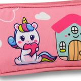 Ümit Çanta 5053 (Unicorn Desenli - Pembe Yeşil Renkli) Kız Çocuk Kalem Çantası
