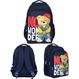 Ümit Çanta Cennec Hiphop Bear Sırt Çantası – Hip Hop Temalı Çocuk Okul Çantası 29X39X14 - Lacivert