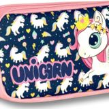 Ümit Çanta Cennec Pembe-Lacivert Sevimli Unicorn Kız Çocuk Kalemlik