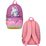 Ümit Çanta Cennec Unicorn Ice Cream Okul Sırt Çantası 29 x 39 x 14 - Pembe