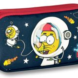 Ümit Çanta Kral Şakir İki Bölmeli Kırmızı-Lacivert Astronot Kalem Çantası - Erkek