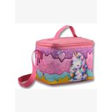Ümit Çanta Termoslu/Isı Yalıtımlı Beslenme Çantası - 5004 - Dondurma Yiyen Unicorn, Mor Pembe (Kız Ç