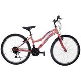 Ümit Explorer 26 Jant 21 Vites 16 Kadro Kadın Dağ Bisikleti Somon / Lacivert - Sarı