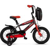 Ümit Hotshot 12 Jant Çocuk Bisikleti 1210 (70-90 cm Arası Boy) - Antrasit - Kırmızı