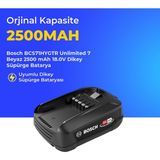 Ümit Maker Bosch BCS71HYGTR Unlimited 7 Beyaz 2500 Mah 18.0V Dikey Süpürge Batarya