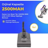 Ümit Maker Dyson Car+Boat Tip 1 (HH15) 2500 Mah 21.6V Dikey Süpürge Batarya