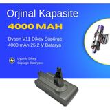 Ümit Maker Dyson V11 Dikey Süpürge 4000 mAh 25.2 V Batarya – Orjinal Uyumlu Uzun Ömürlü, Yüksek Performans Pil