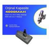 Ümit Maker Dyson V11 SV17 Dikey Süpürge 4000 Mah 25.2 V Batarya – Orjinal Uyumlu Uzun Ömürlü, Yüksek Performans Pil